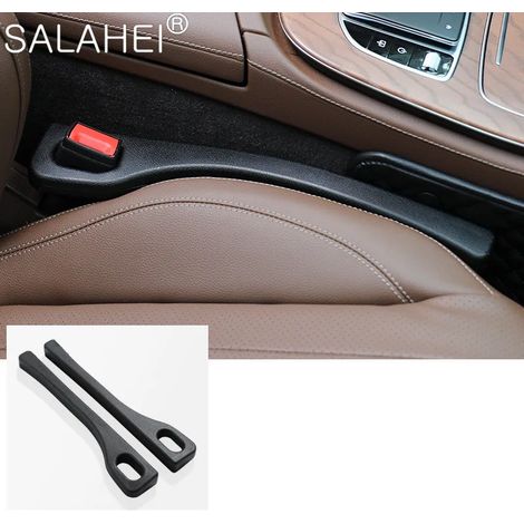 (Noir) 2 pièces de bouchons de jointure latérale pour sièges auto, style et étanchéité, accessoires de décoration intérieure universels (1/4)