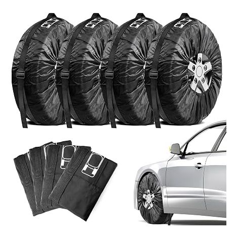 Housse de Protection Pneu 18-22" Roue Secours Housses Pneus Auto (diamètre 80 cm) (1/5)