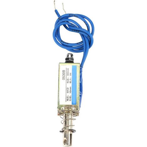Automation Control 6/12/24V DC 300mA DC Pull Electromagnet 5N Retractable Range 10mm(6V) (1/5)