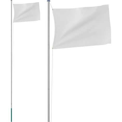 Mât de drapeau sectionnel Argenté 6,08 m Aluminium (1/5)