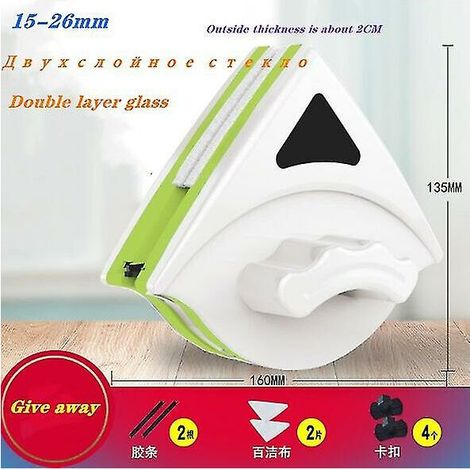 Double Side Glass Cleaning Brush Magnetic Window Cleaning Magnets Household Cleaning Tools Wipe