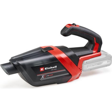 Einhell Aspirateur à main sans fil TE-HV 18/06 Li - Solo PXC (18V, Colecteur de poussière 600 mL, avec accessoires) Livré sans batterie ni chargeur