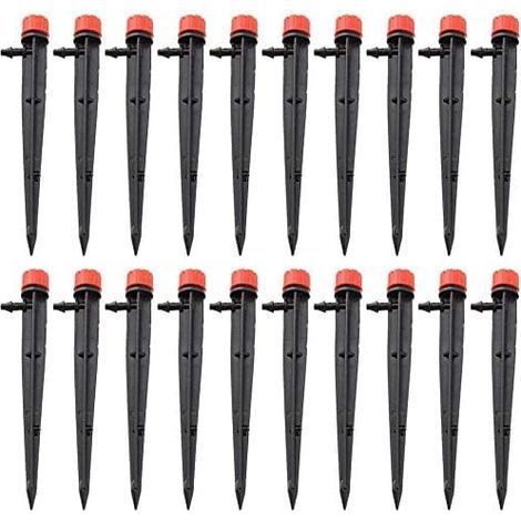 TAISHENGDA-60pcs Irrigation Goutteurs Réglable Micro Irrigation Goutte À Goutte 8 Sortie D'eau Jardin Arroseur Goutteur Outil D'arrosage (1/5)