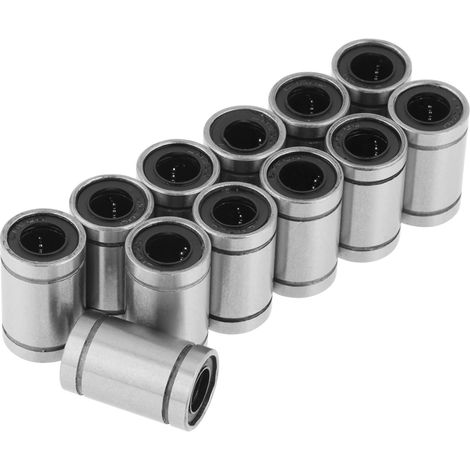 Roulement LM8UU, roulement linéaire 8 x 15 24 mm en acier à double étanchéité pour machine de gravure et imprimante 3D
