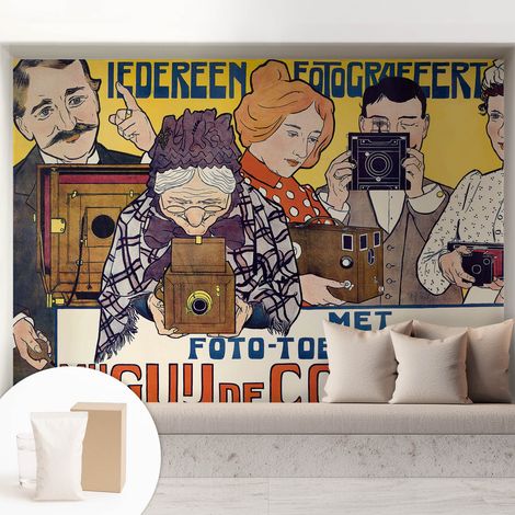 Papier peint intissé décoratif pour salon chambre et cuisine Facile à poser avec colle Passion pour la photographie 208x146 cm (1/5)