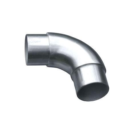 [QUALITE FRANCAISE] - Connecteur à 90° effet arrondi pour tube Ø42,4mm - Longueur du manchon 30mm - Inox 316 - À coller