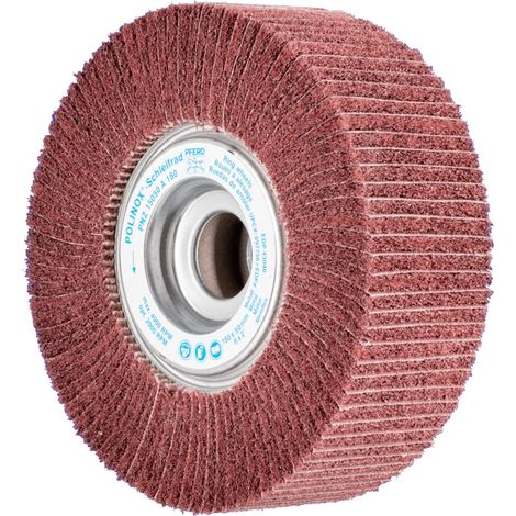 PFERD TOOLS POLINOX Vlies-Schleifrad PNZ Ø 150x50mm Bohrung-Ø 25,4 mm A180 für Feinschliff und Finish (1/2)