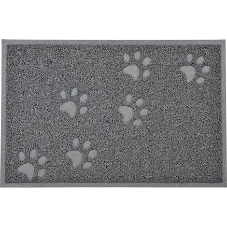 Tapis Alimentation - Tapis Litière - PVC Étanche Anti-dérapant - Pour Chat et Chien - 60 x 40 cm - 1 Pièce (1/5)