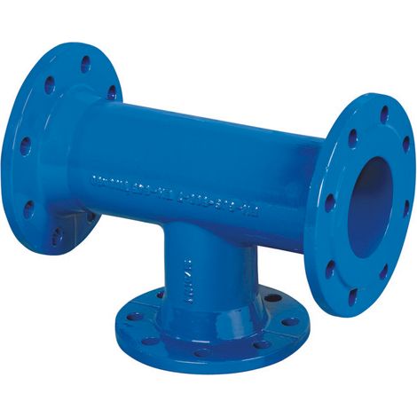 Te bridada DN80x80, PN10, para agua, hierro fundido gris GJL (1/5)