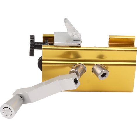 Affûteuse de chaîne de tronçonneuse portable à manivelle, kit de gabarit et d'embouts d'affûtage robuste et facile à utiliser pour tronçonneuses. (1/5)