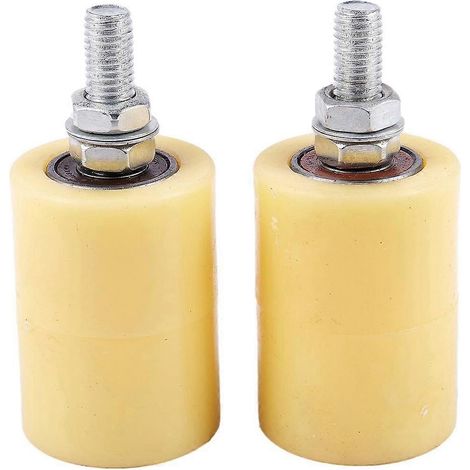 galets de guidage plats en acier PP 50 x 70 mm avec vis M12 (6201) pour porte coulissante électrique (1/4)