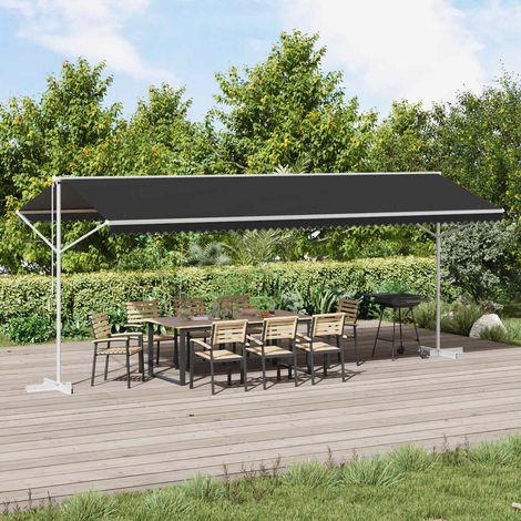 vidaXL Auvent autoportant Anthracite 6 x 3 m Polyester