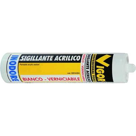 Sigillante Vigor Acrilico-1 Bianco Ml. 310 Conf.24Pz