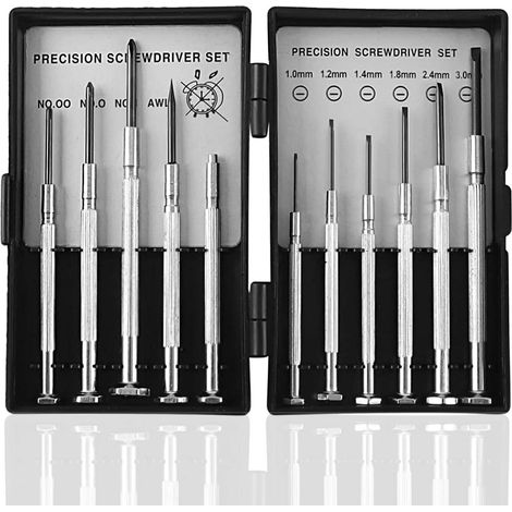 11 en 1 Kit Tournevis de Précision Mini pour Réparation de Lunettes et Montres, Tablettes et Bricolage Tournevis Lunettes (1/5)