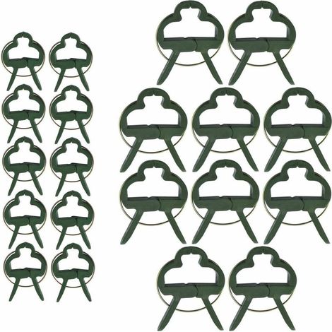 60 pièces Clips pour Plantes grimpantes Clips pour tomates Clips pour Plantes Clips pour Attache Tomate (2 Tailles)