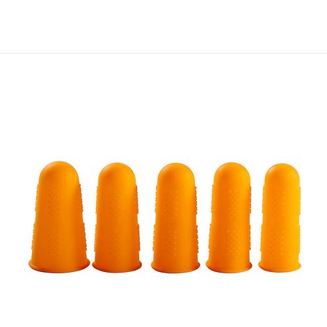Set Silicone Doigt Protecteur Couverture Résistant Aux Coupes Résistant À La Chaleur Couverture De Doigt Excellent Outil De Cuisine De Cuisine (1/5)