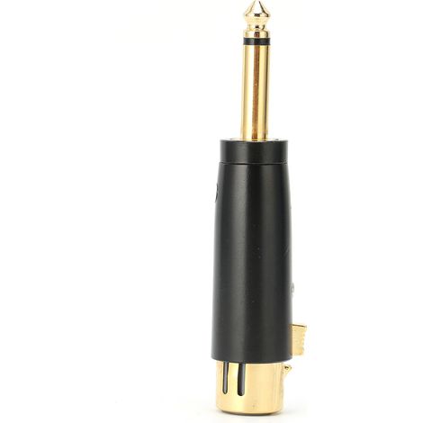 Adaptateur XLR Femelle vers Jack 6.35mm Mono Mâle pour Micro Guitare Interface Audio (1/5)