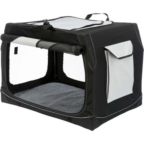 Trixie Vario jaula de transporte negro y gris 76x48x51 cm