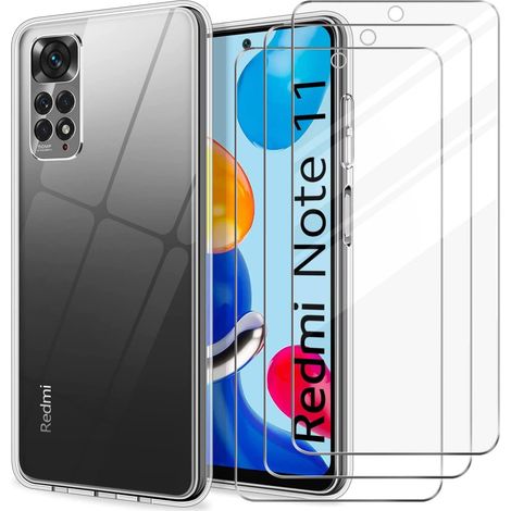 Custodia per Xiaomi Redmi Note 11/Note 11S 4G, retro in silicone, 3 vetri. (1/5)