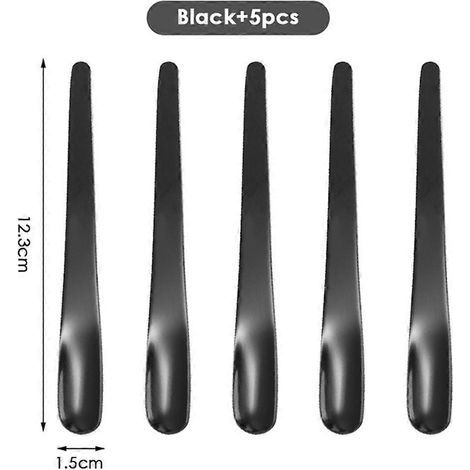 HONORNIC - Lot de 5 cuillères à café plates en acier inoxydable, cuillères à expresso, cuillères à dessert, cuillères à café, cuillères à mélanger, tablettes de chef (1/5)