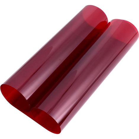 Feuilles de Plastique Pet Rouge pour Correction de Couleur et Effet Coucher de Soleil, Filtres de Lumière pour Flash Photo et Éclairage LED en Photographie et Scène (1/5)