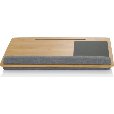 Laptopunterlage / Laptop Kissen COMFILAP 55 x 36 cm mit Maus- & Handgelenkauflage braun / grau hjh OFFICE