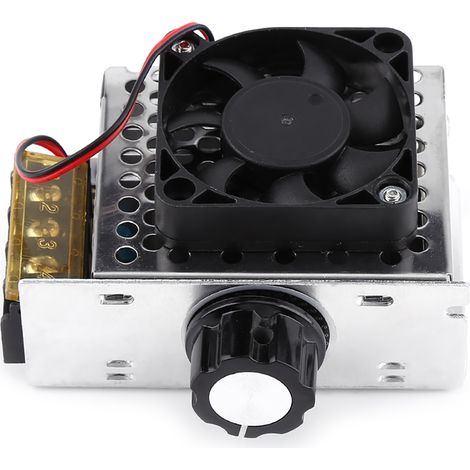 Régulateur de tension électrique SCR 4000 W, variateur de température, contrôleur de vitesse de moteur avec ventilateur