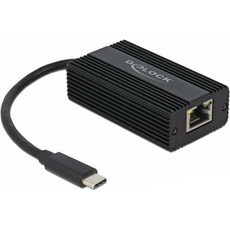 USB 3.2 Gen 1 Adapter, USB-C Stecker  RJ-45 Buchse Verwendung:  Verbinden eines Notebooks avec dem Kabel-Netzwerk (1/2)
