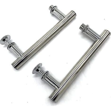 145 mm (14,5 cm) verchromter ABS-Duschtürgriff mit außergewöhnlichen Befestigungspunkten (1/5)