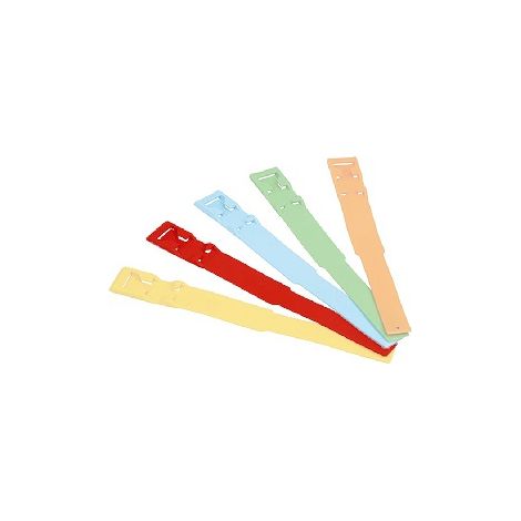 Bracelet en plastique KERBL pour VACUNO, 37 x 3,8 cm, rouge, pack 10-bracelet