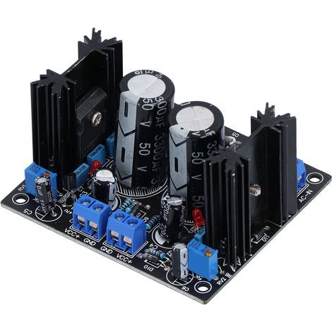 Netzteilplatine mit zwei Ausgängen, geregelten elektronischen Bauteilen und Hochleistungsstabilisator (1/5)