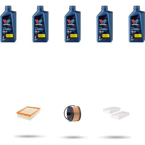 Kit tagliando 3 FILTRI e 5L OLIO compatibile con Renault Kangoo II 1.2 TCE 84kw Dal 2013 (1/5)
