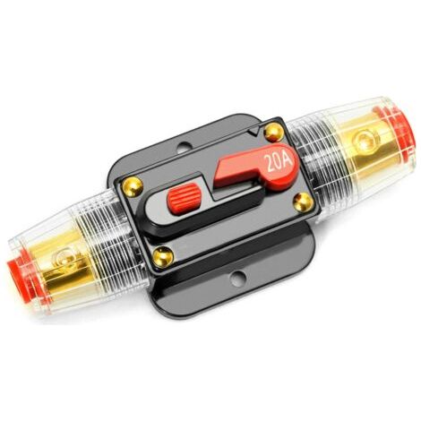 20A Auto disjoncteur, avec commutateur manuel de réinitialisation de fusible pour interrupteur stéréo de Protection de voiture (1/5)