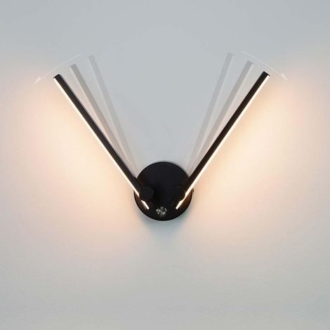 LED-Wandleuchte für den Innenbereich mit Schalter, 10 W, verstellbare und drehbare Nachttischlampe, warmes Licht (2700K-3000K).