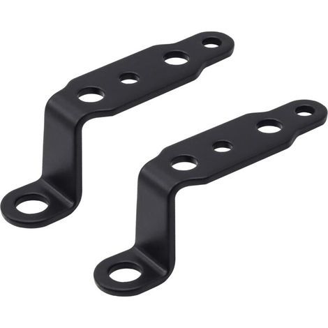 CSPARCV 2 pezzi Staffe di montaggio per faro moto nere, staffa di montaggio per fendinebbia moto in acciaio inossidabile per estensione foro specchietto moto (1/5)