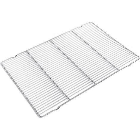 Grille de barbecue carrée, en acier inoxydable, 60x40cm, pour une utilisation sur terrasses et jardins, Style 2