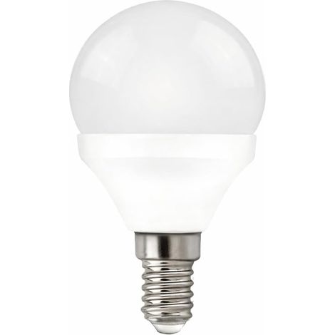 WEBMATEL Bombilla LED E14 Esférica G45 6W 6400K Luz Fría 600lm 230V Ángulo 200° Sustituye 50W Bajo Consumo 30000H (1/4)