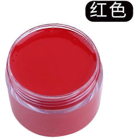 Crème de teinture et de réparation pour cuir, raviveur de couleur pour sacs, chaussures, canapés, vestes, masquant les rayures et restaurant le cuir véritable. Couleur : Rouge