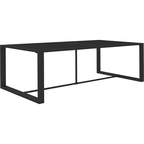 Maison Exclusive - Garten-Esstisch Anthrazit 120x60x66 cm Alumini (1/5)