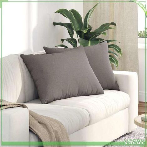 Coussins de canapé - FAFEISY - 42013745 - Taupe - 70 x 50 cm - Déhoussable (fermeture éclair) (1/5)