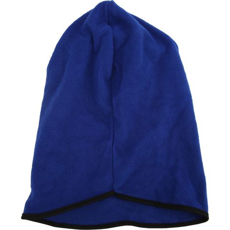 Masque intégral avec empiècement en silicone respirant en maille, cache-cou en polaire d'hiver pour l'équitation (bleu) (1/5)