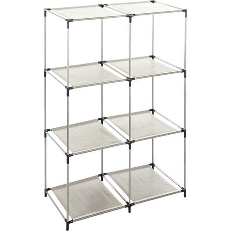 Scaffale in Metallo con 6 Vani 68,5x34,5x104cm (1/4)
