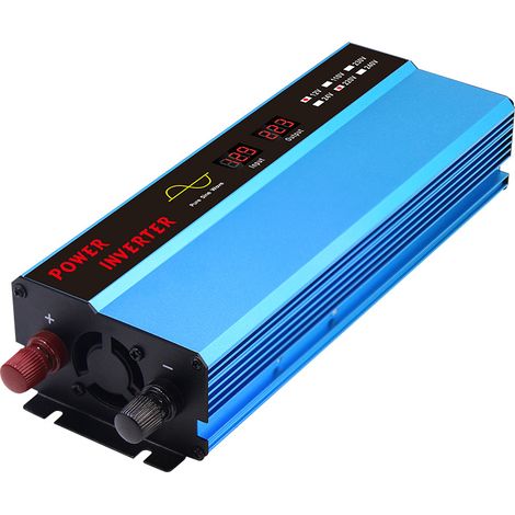 Applicable Convertisseur 12v 220v Pur Sinus 2000W Onduleur Convertisseur de Tension avec 1 EU de Courant Alternatif et 1 Port USB Adaptateur de Voiture Transformateur de Tension Inverter