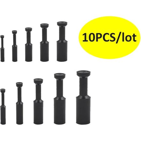 Raccord pneumatique (PP noir - 6 mm) - Connecteur de tuyau - Raccord rapide pour tuyau d'air - PU PE PV PY HVFF BUC (1/5)