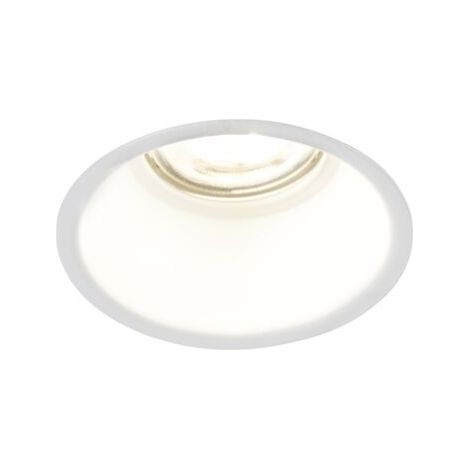 QAZQA dept - LED Dimmable Spot encastrable variateur inclus - 1 lumière - Ø 8.9 cm - Blanc - Design, Moderne - éclairage intérieur - Salon I Chambre I Cuisine I Salle à manger