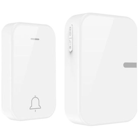 BUNTHAUS PA Génération auto-étendue à longue distance Volume Dingdong étanche à la maison sans fil sans fil de porte sans fil à 150 m de la porte populaire de la maison (blanc) (1/4)