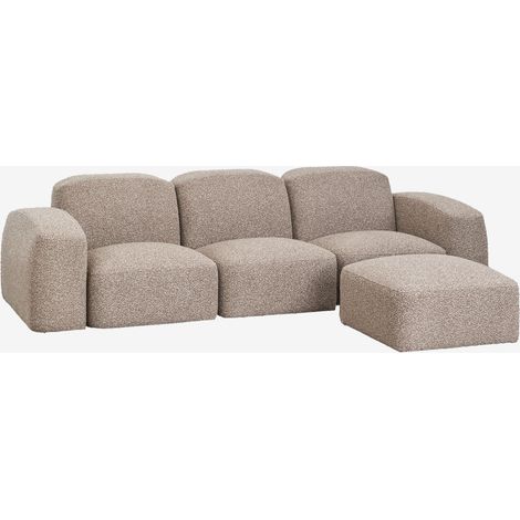 Divano componibile Bastian 3 pezzi e pouf SKLUM (1/5)