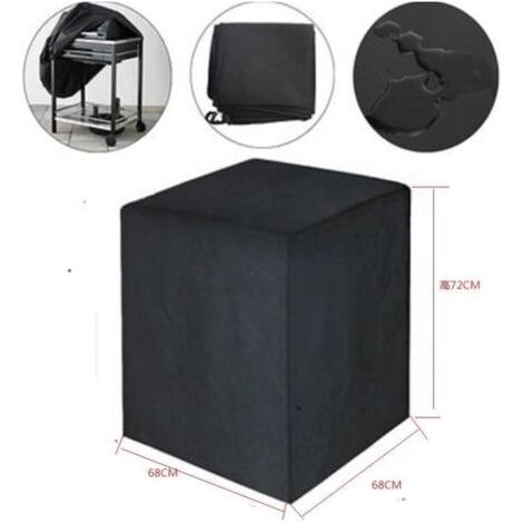 Grillabdeckung – Wasserdicht – Staubdicht – Schwarz – 68 x 68 x 72 cm (1/5)