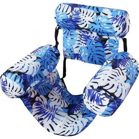 Schwimmender Poolstuhl, gloovi Poolstuhl, riesige aufblasbare Luftmatratze, aufblasbarer Schwimmstuhl für den Pool, schwimmend mit bequemen Rückenlehnen, ideal für Sommer, Strand und Urlaub (1/5)