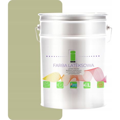 Vernice al lattice per pareti interne, verde bonsai, 10L, produttore (1/5)